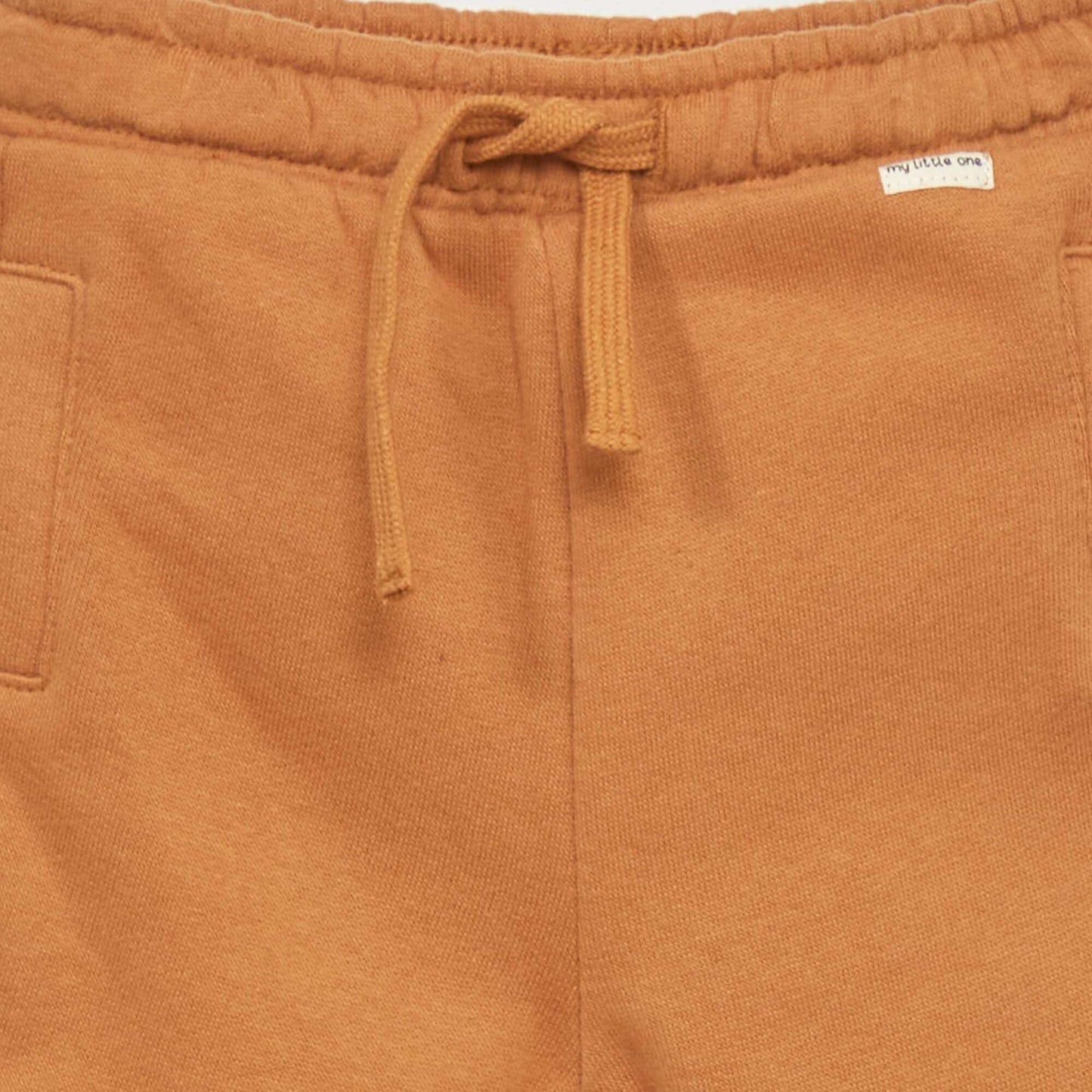 Sweatshirt fabric joggers BROWN