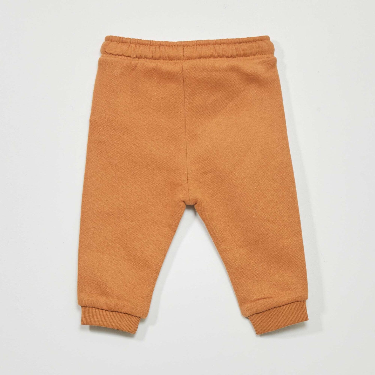 Sweatshirt fabric joggers BROWN