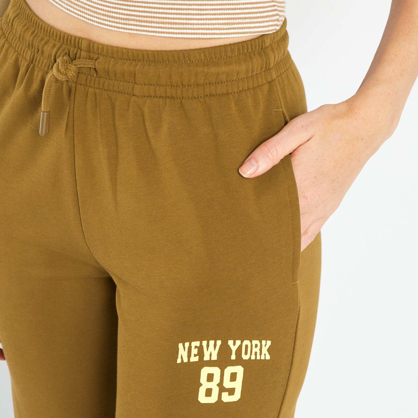 'New York' joggers ORANGE