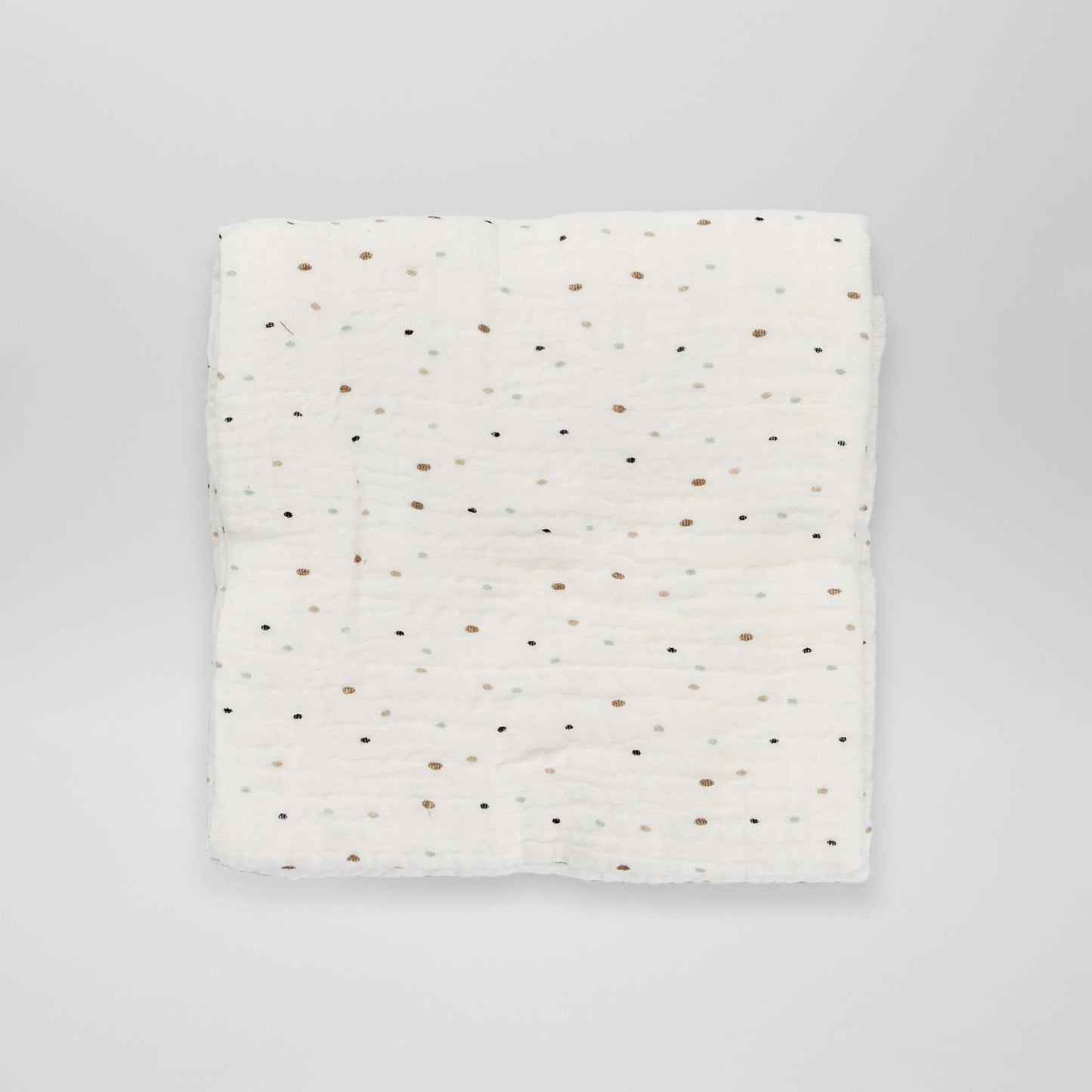 Pack of 3 cotton gauze squares WHITE