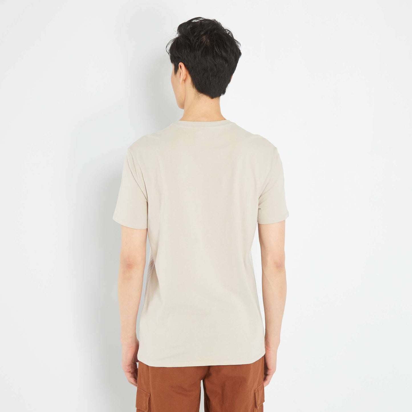 Short-sleeved T-shirt beige