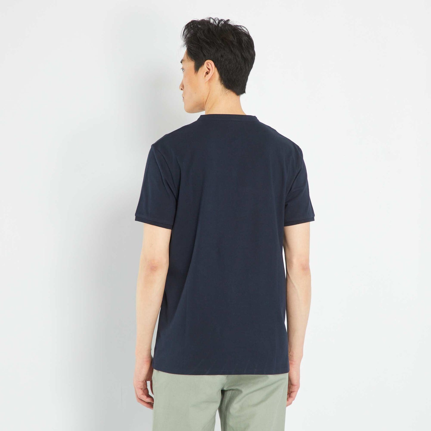 Short-sleeved polo shirt BLUE