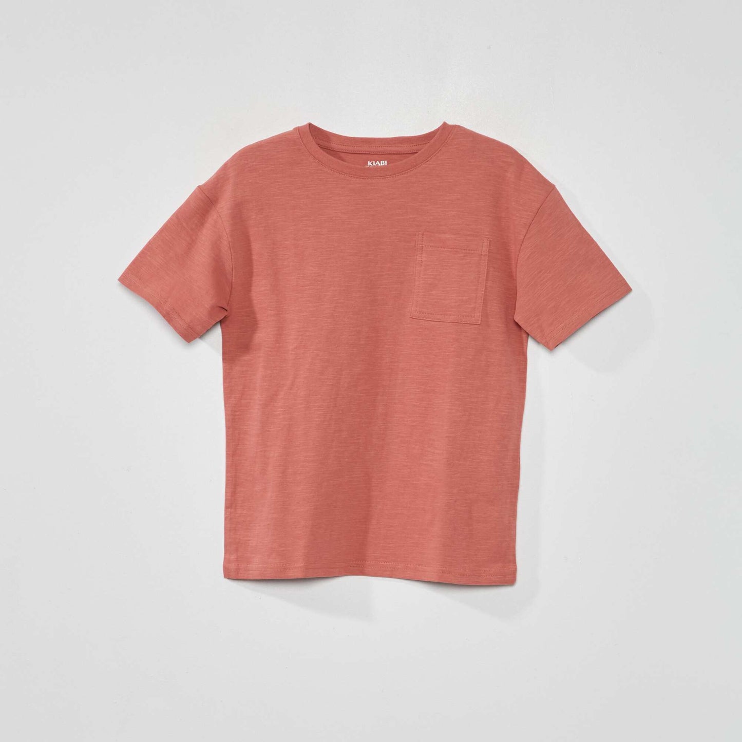 Jersey T-shirt with pocket PINK