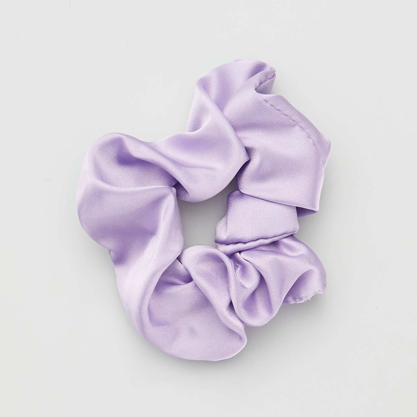 pack of 3 satiny hairbands + scrunchie PURPLE