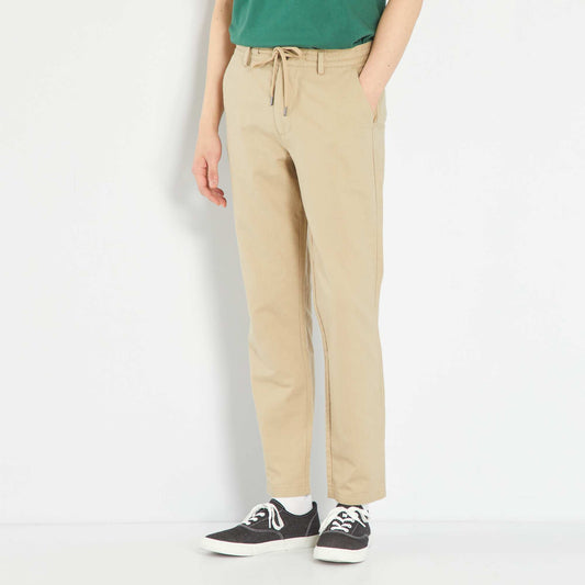 Slim-fit chinos BEIG PWAL1