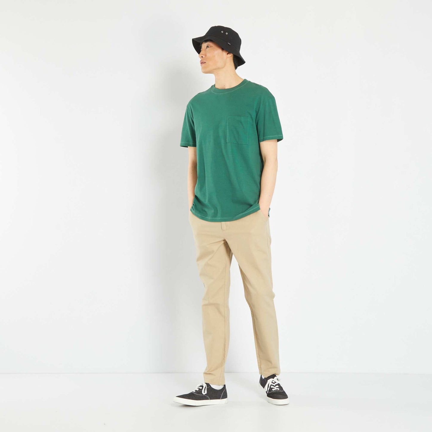 Slim-fit chinos BEIG PWAL1