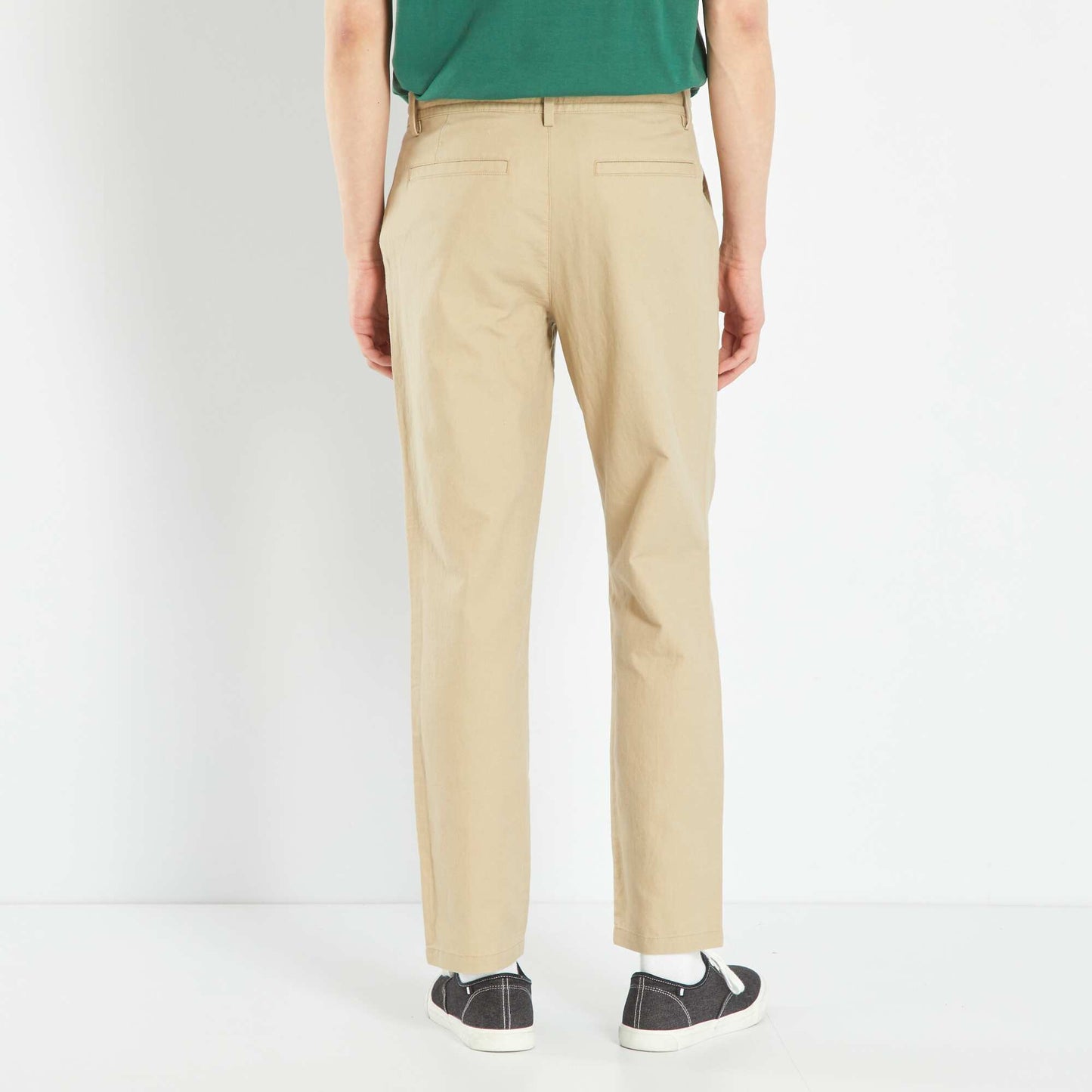 Slim-fit chinos BEIG PWAL1