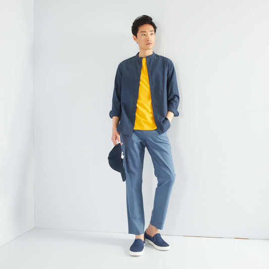 Slim-fit chinos BERIN BLUE