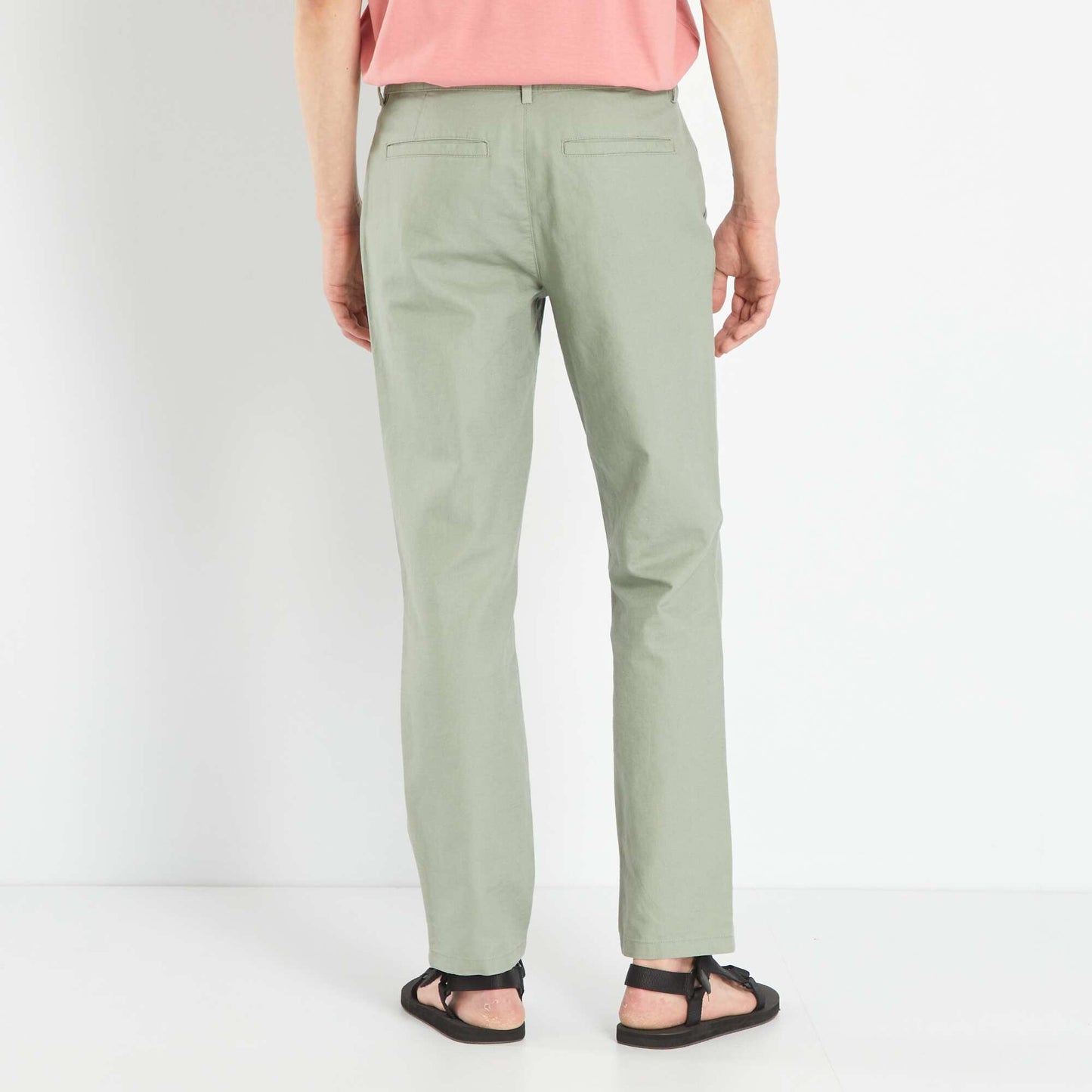 Slim-fit chinos GREEN SHADE