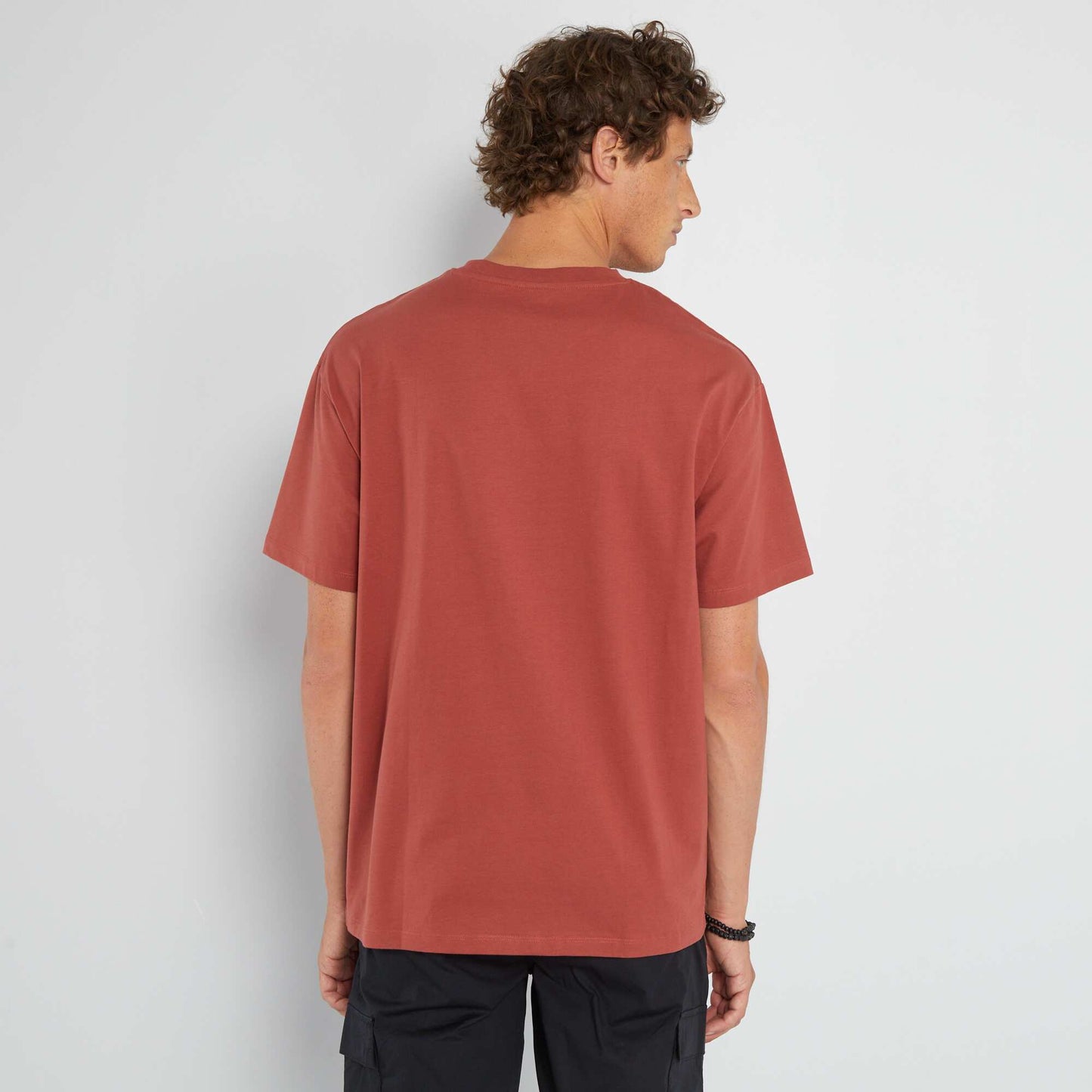 Plain jersey T-shirt RED