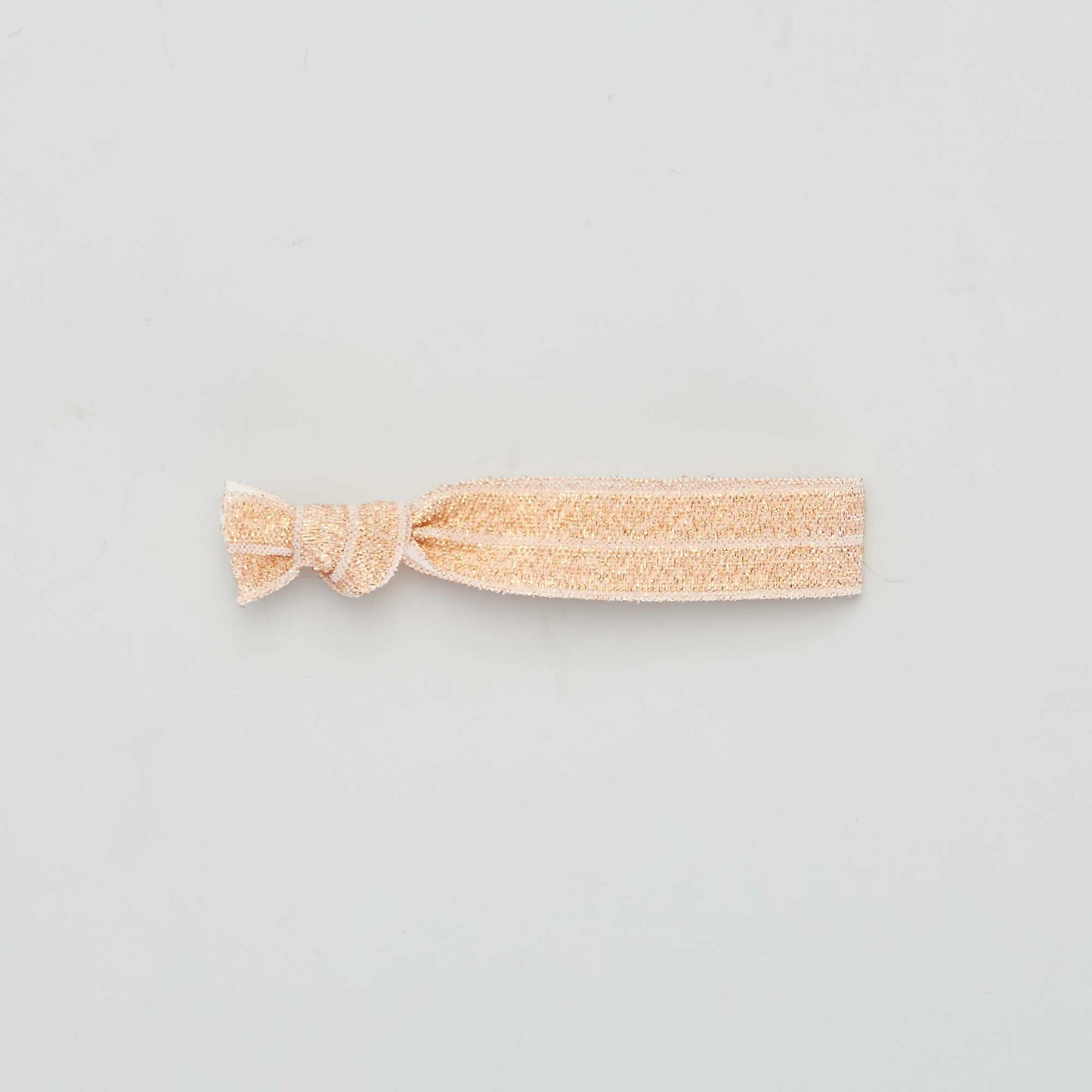 Pack of 4 elastic hair ties with bow BROWN