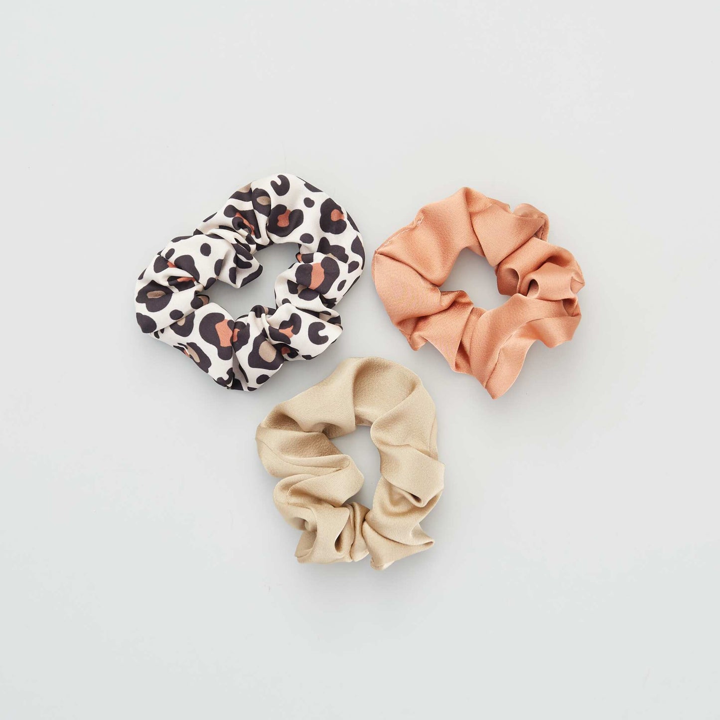 Pack of 3 scrunchies BROWN