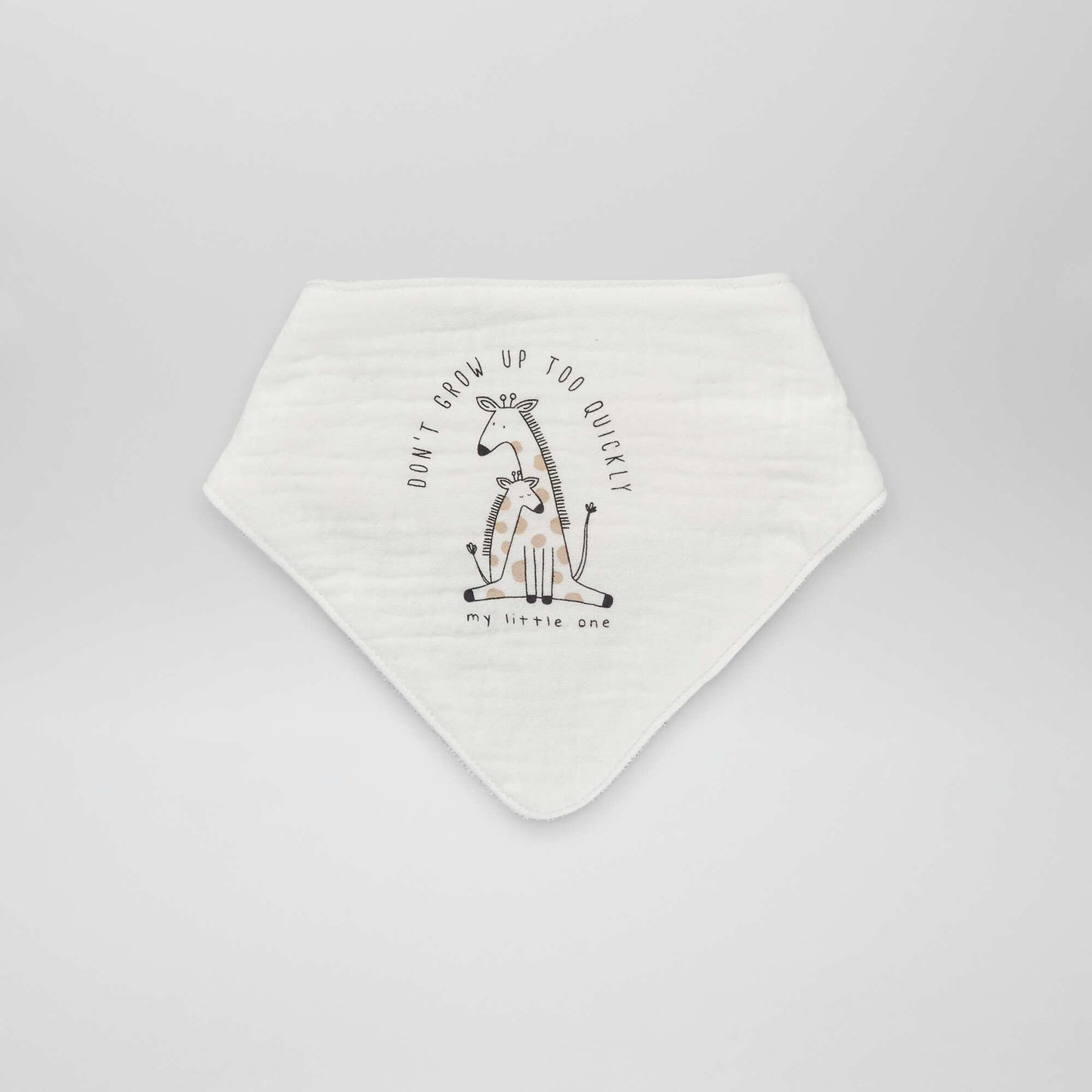 Pack of 2 bandana bibs WHITE