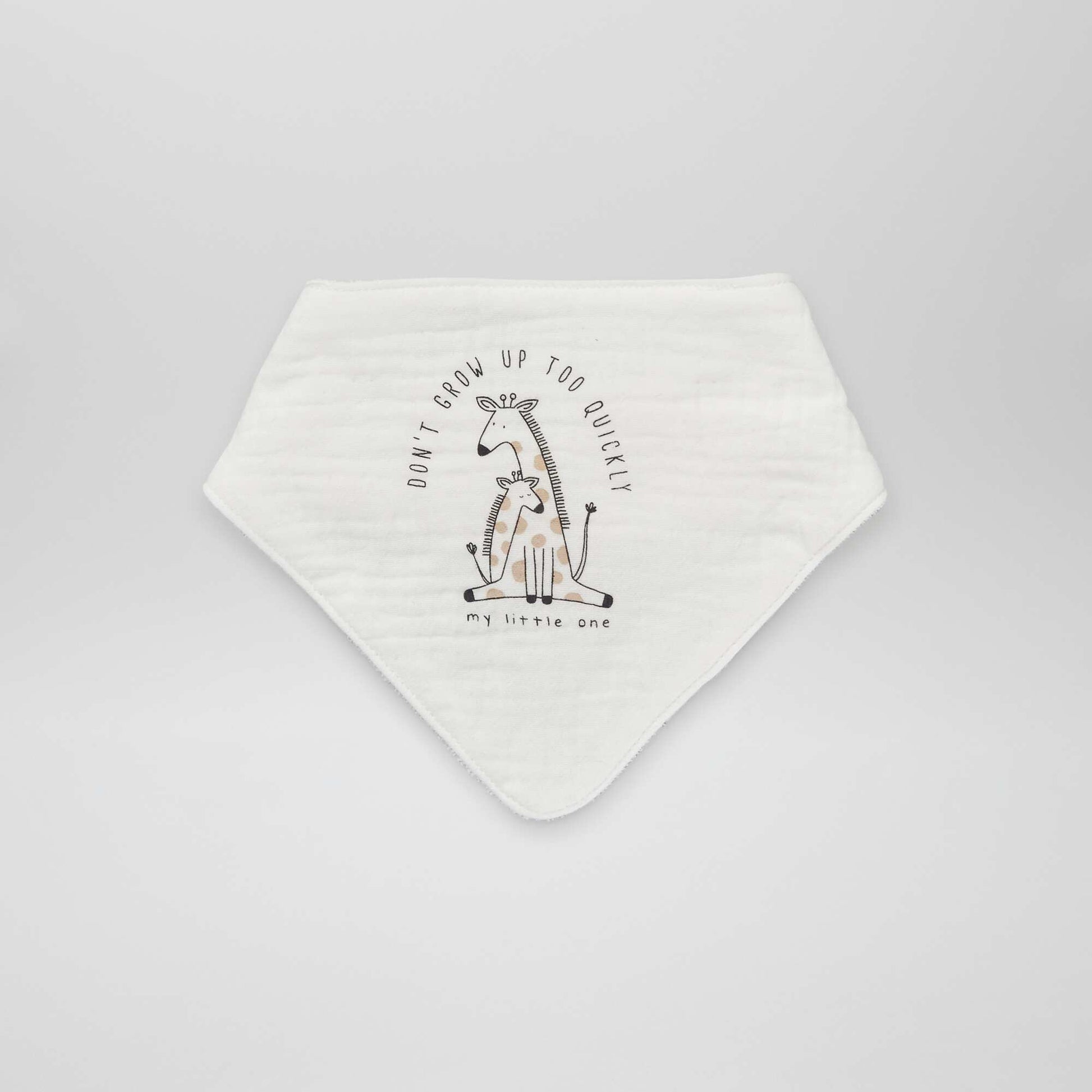 Pack of 2 bandana bibs WHITE