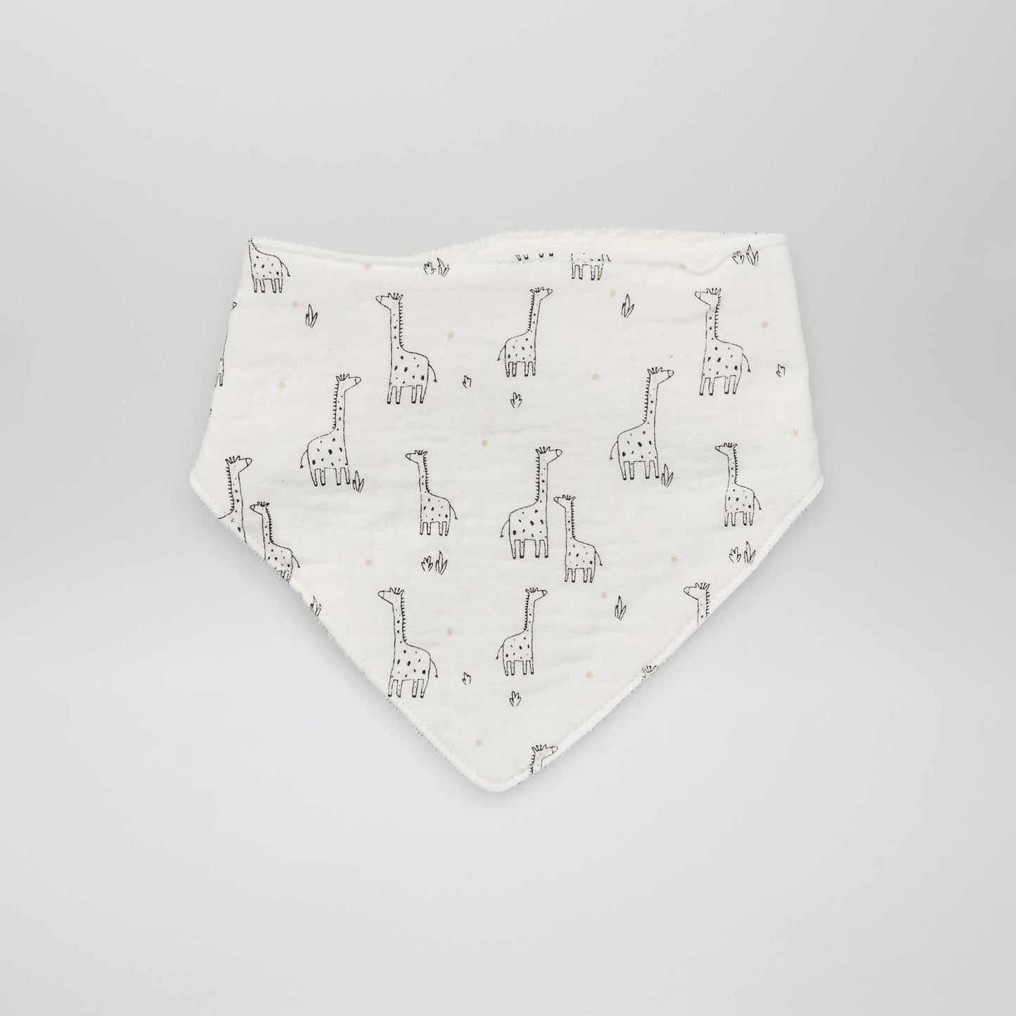 Pack of 2 bandana bibs WHITE