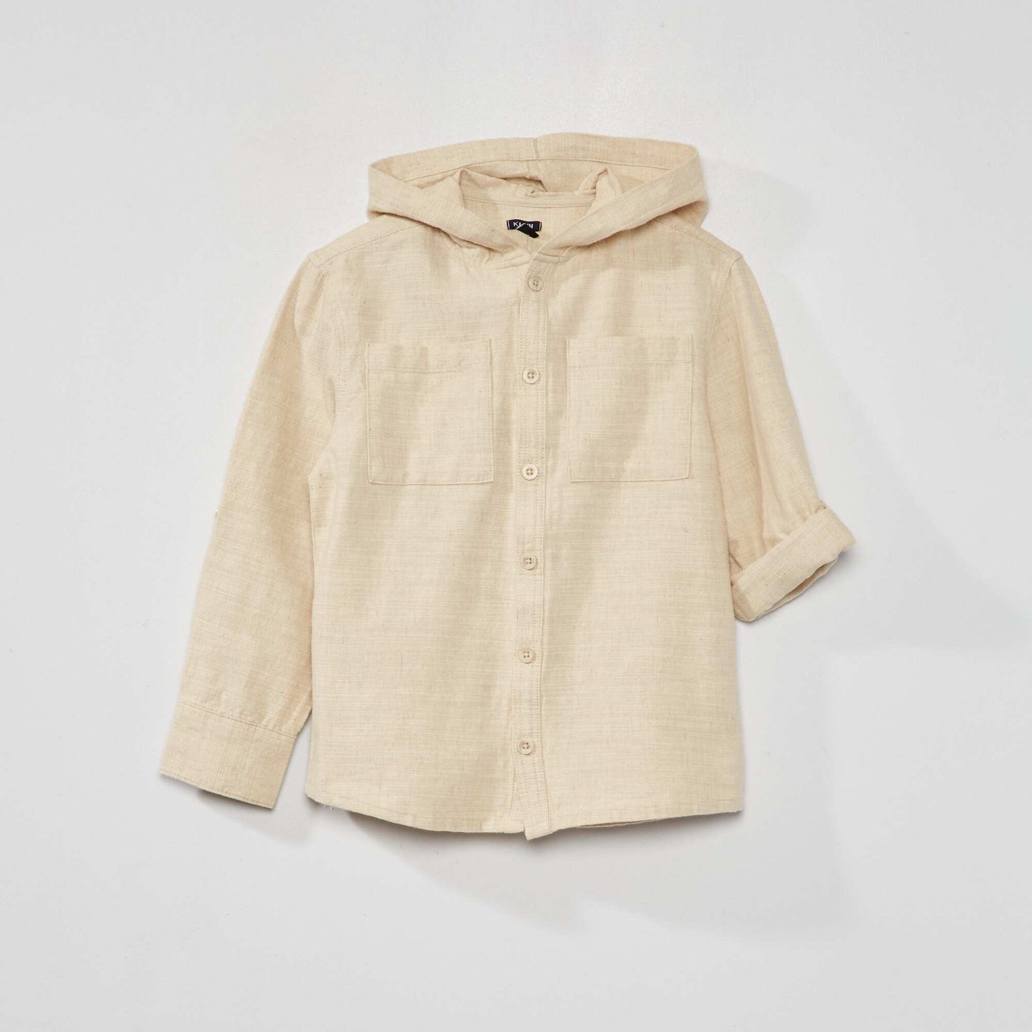 Linen and cotton shirt BEIGE