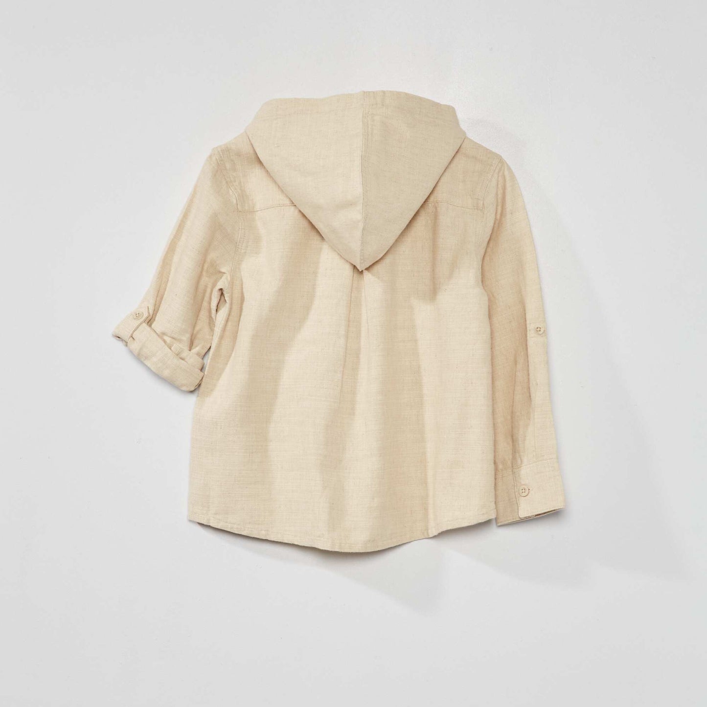 Linen and cotton shirt BEIGE