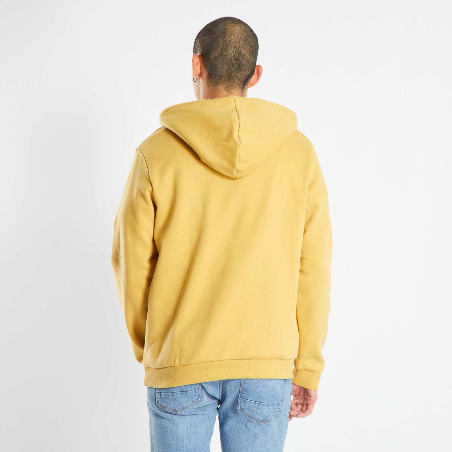 Hoodie with kangaroo pocket FALL YELLOW