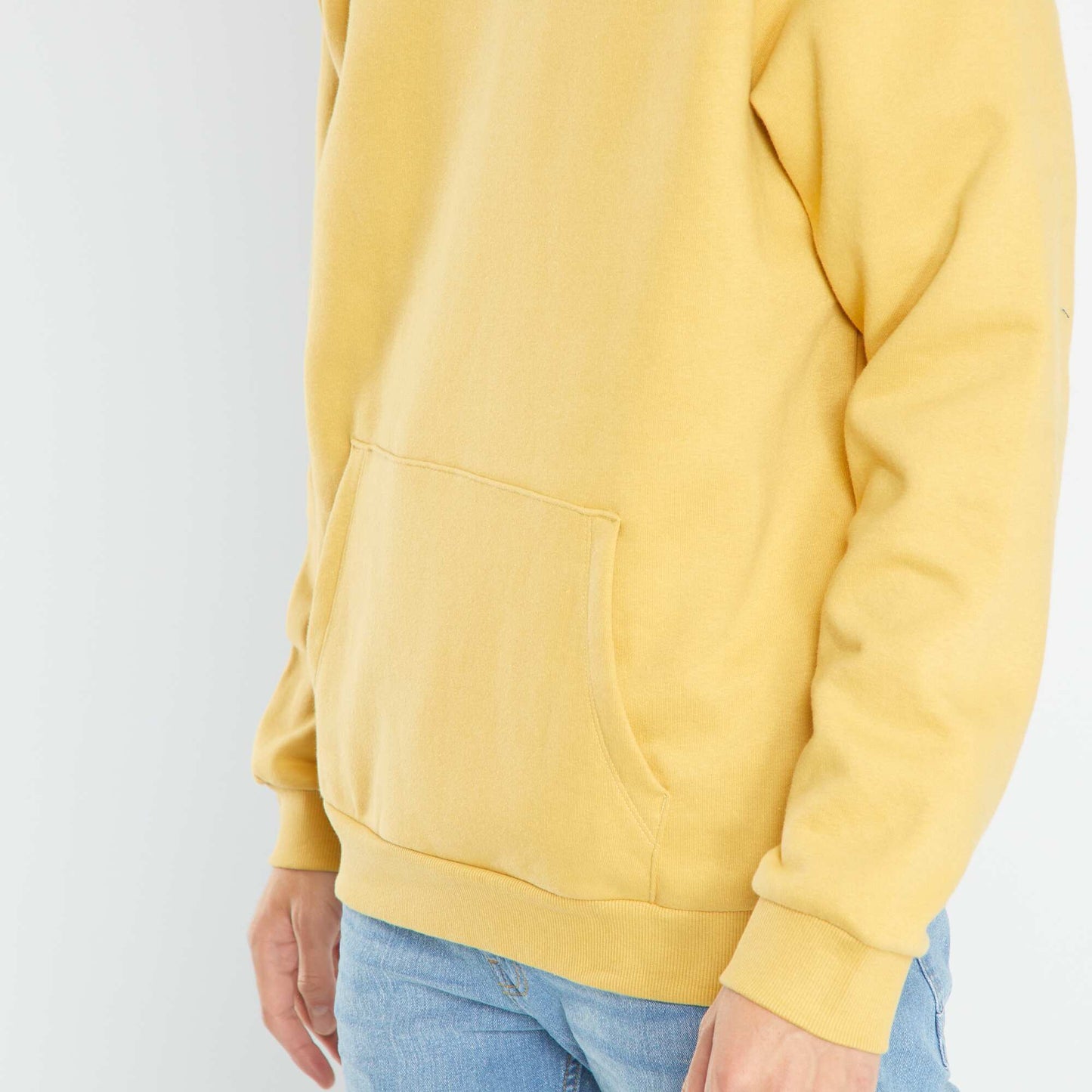 Hoodie with kangaroo pocket FALL YELLOW