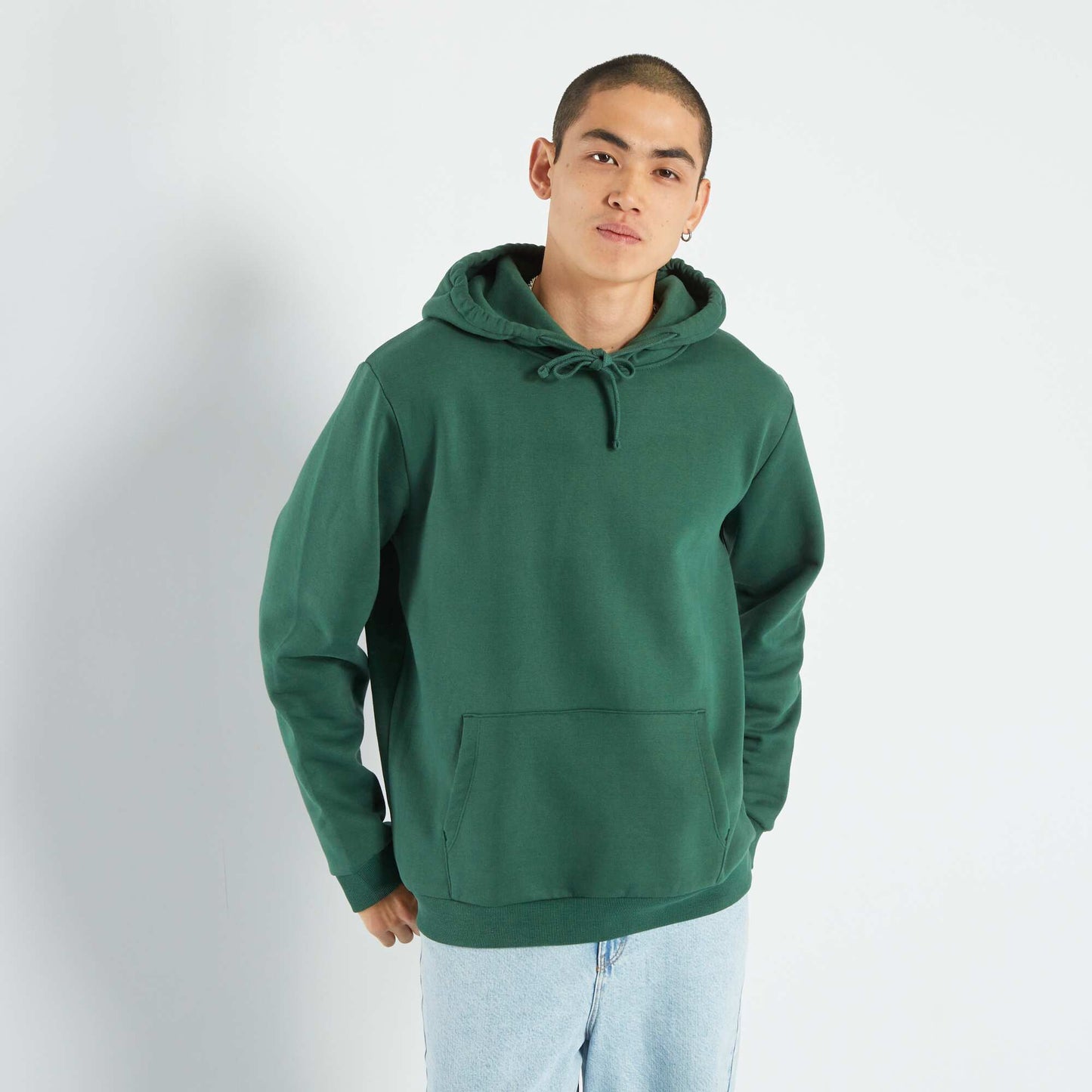 Hoodie with kangaroo pocket PINENEEDLE