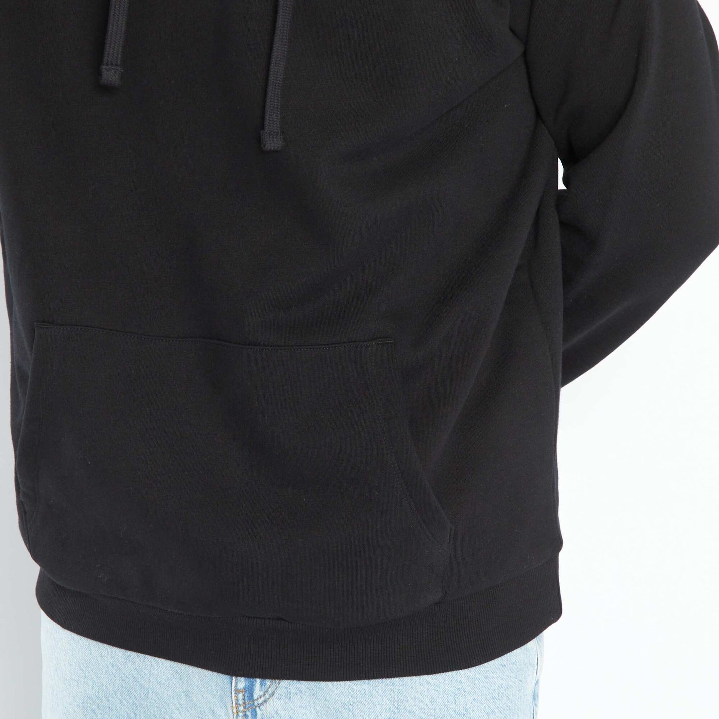 Hoodie with kangaroo pocket Black