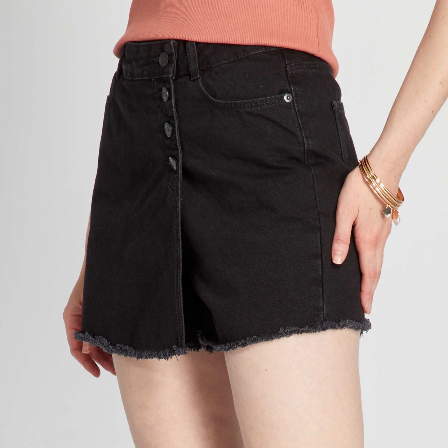 Denim skort BLACK_DENI