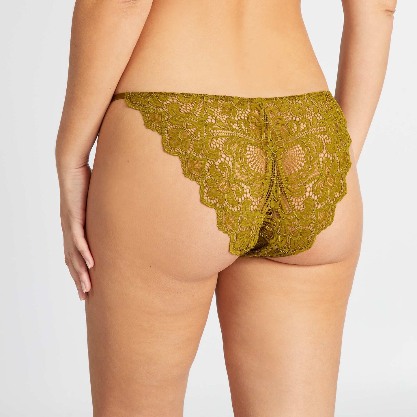 Lace briefs GREEN