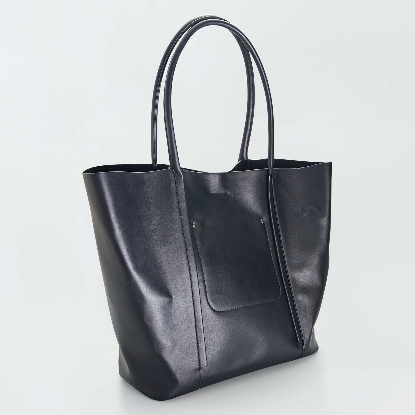 Tote bag with large handles BLACK