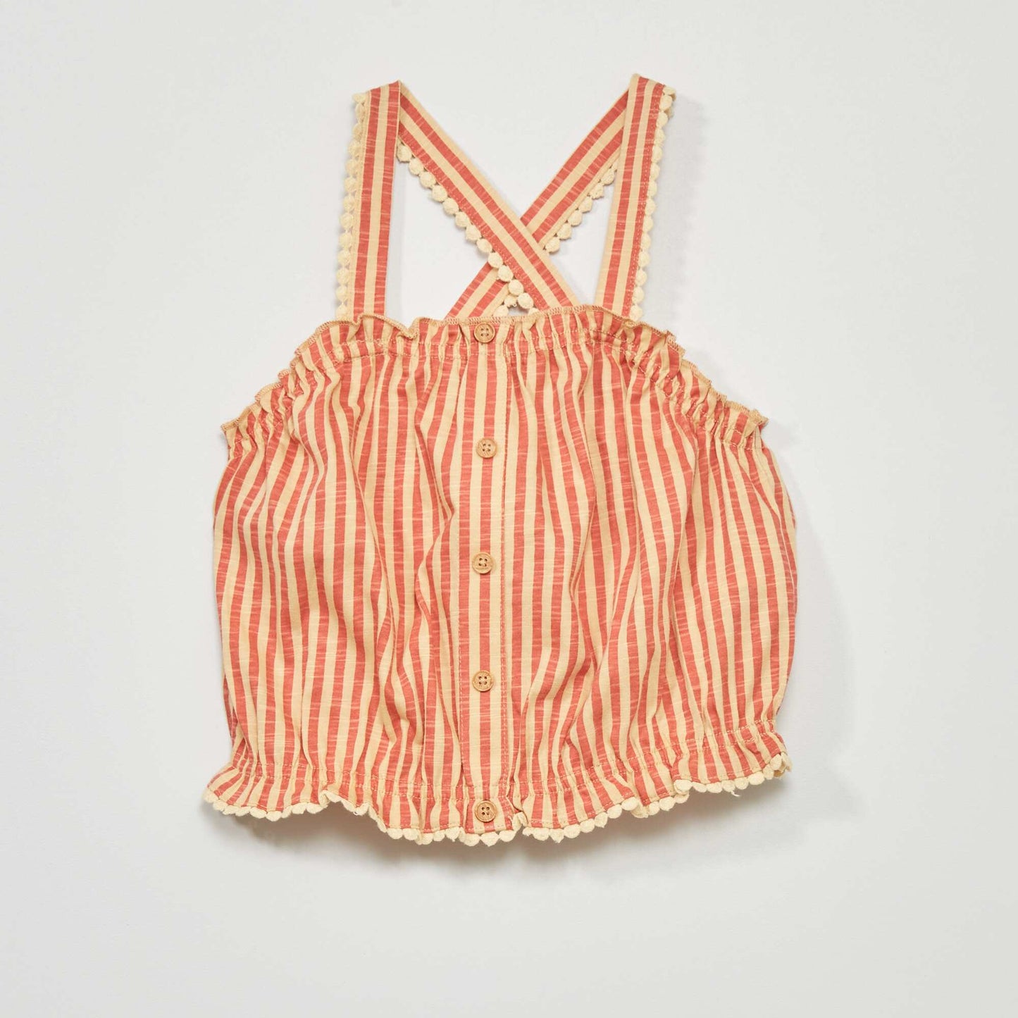 Striped vest top ORANGE