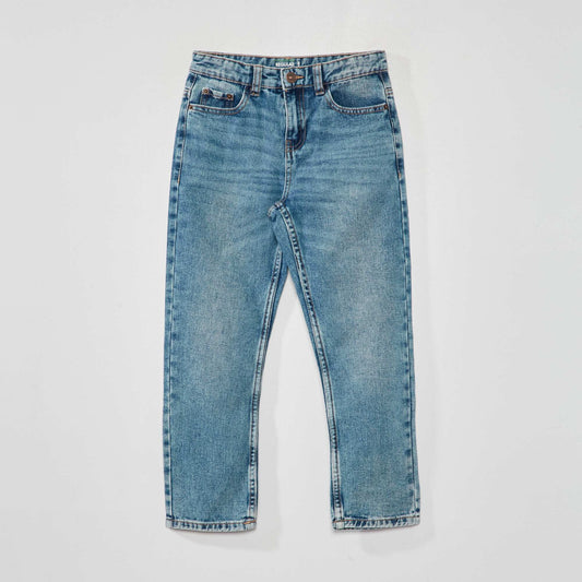 5-pocket straight-leg jeans BLUE