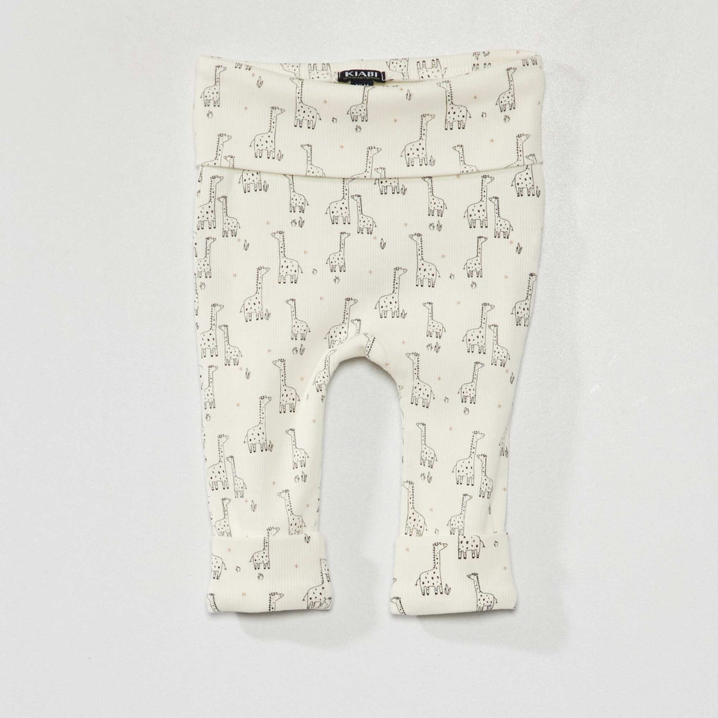 Ribbed knit harem pants WHITE