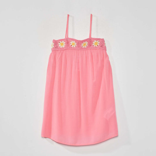 Spaghetti strap dress pink