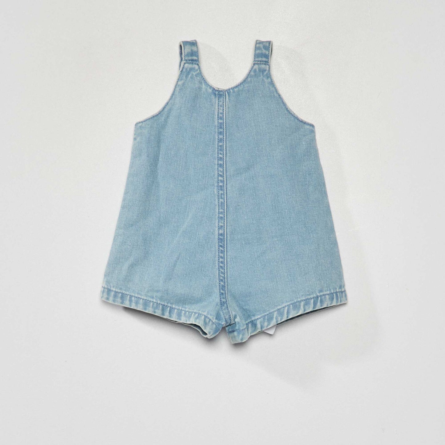 Short denim romper PINK