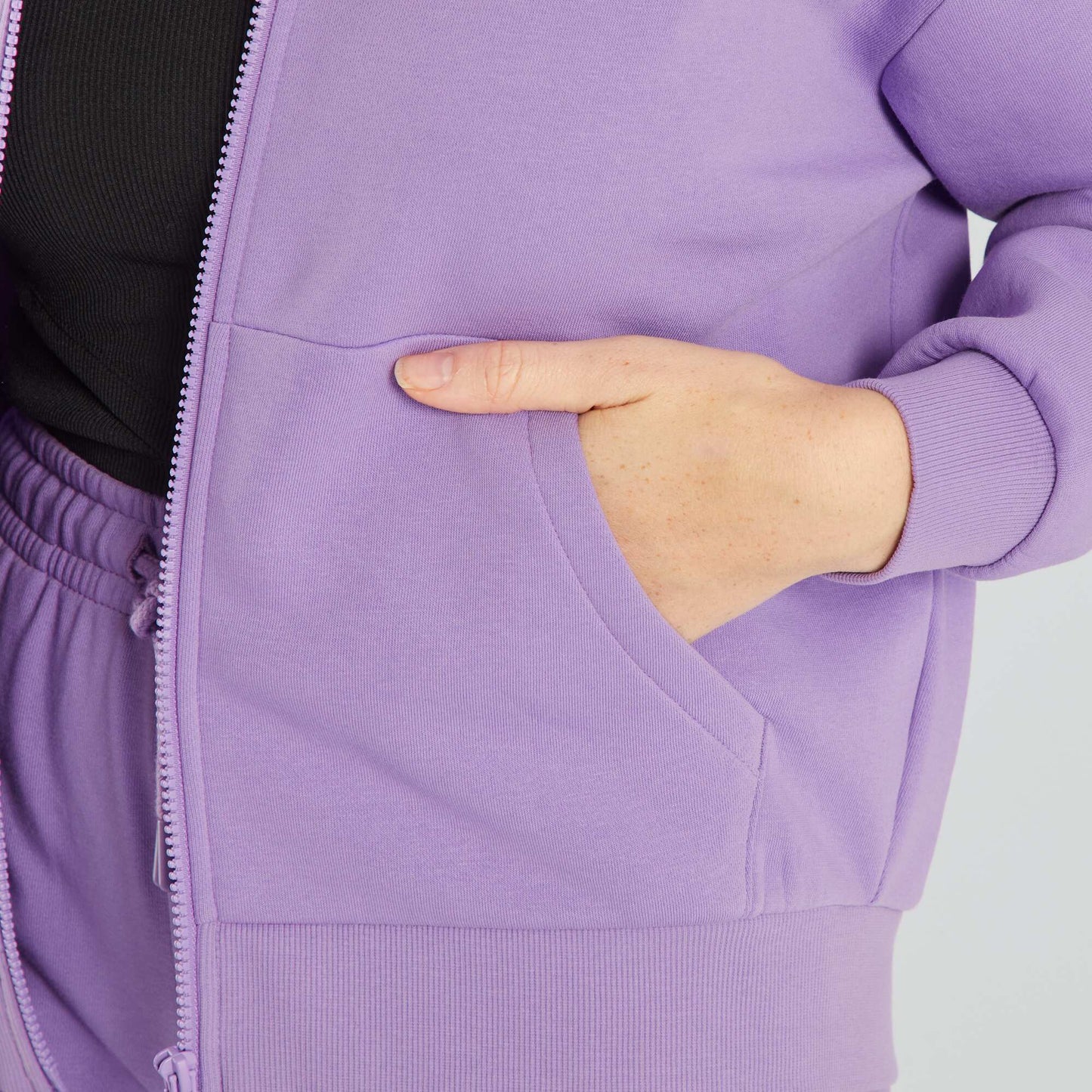 Sweatshirt fabric hoodie Purple