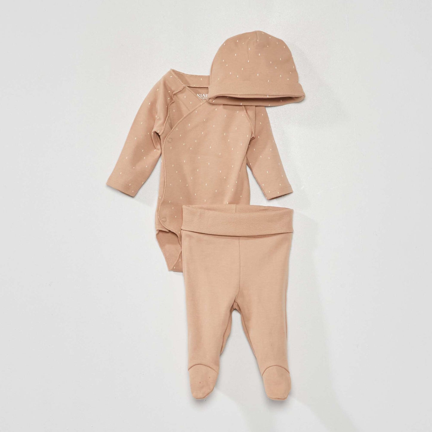 Bodysuit  leggings and hat set - Three-piece set BROWN