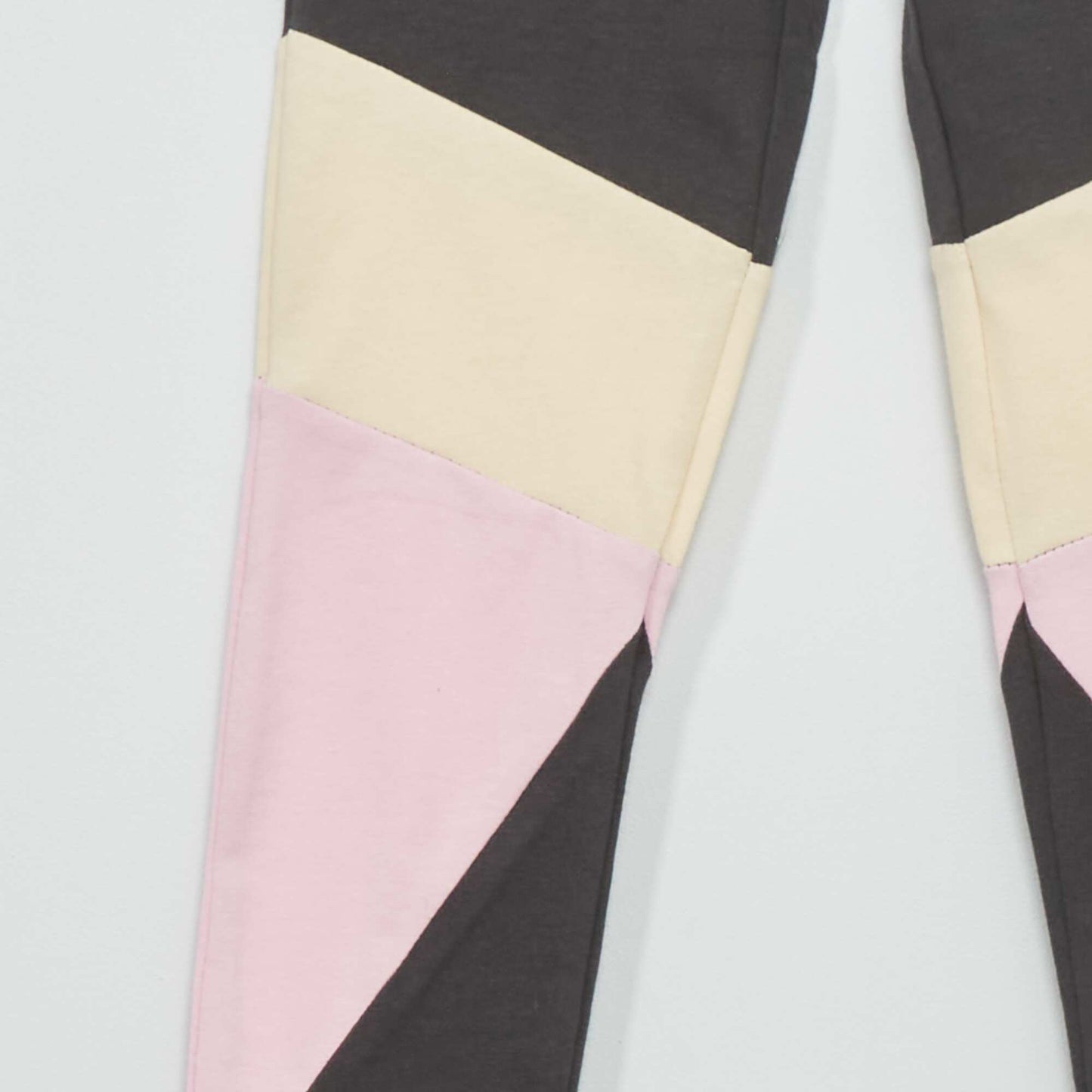 Long colour block leggings dark grey