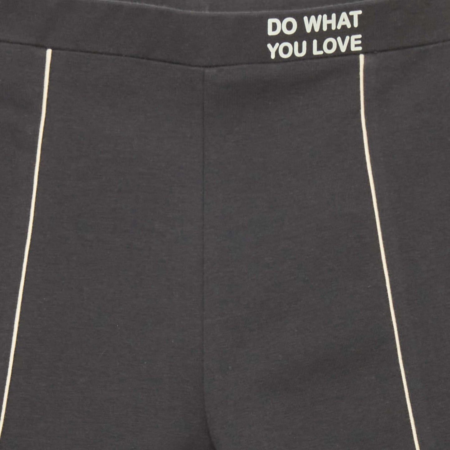 Cycling shorts with decorative lettering GREY