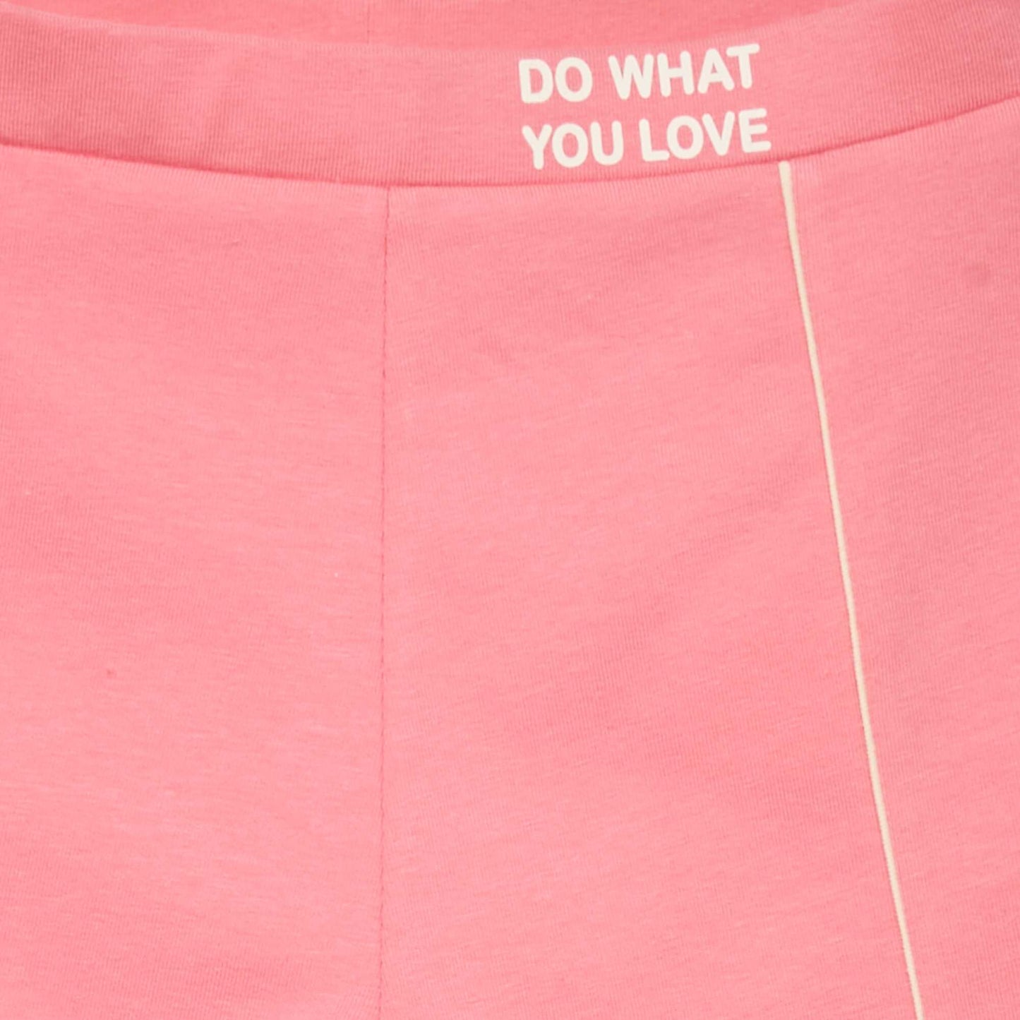 Cycling shorts with decorative lettering PINK