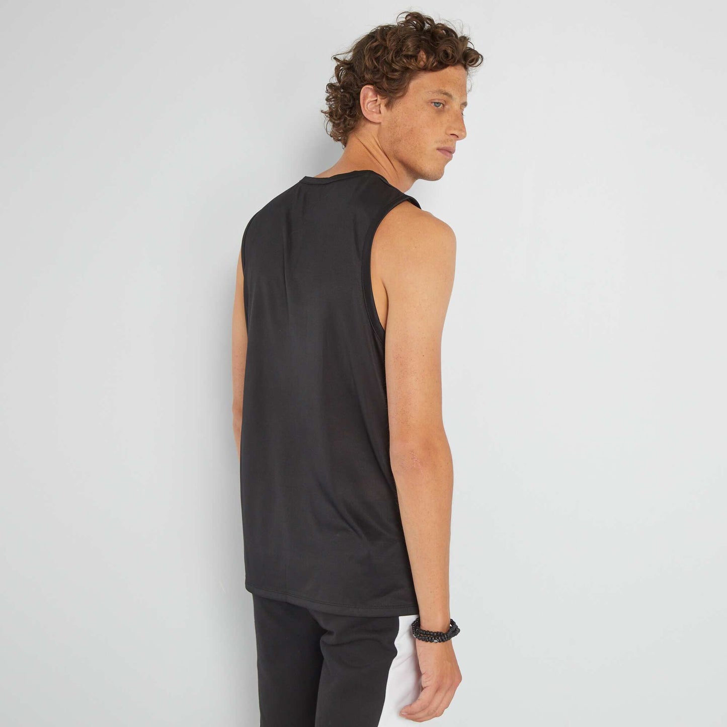 Sports vest top BLACK