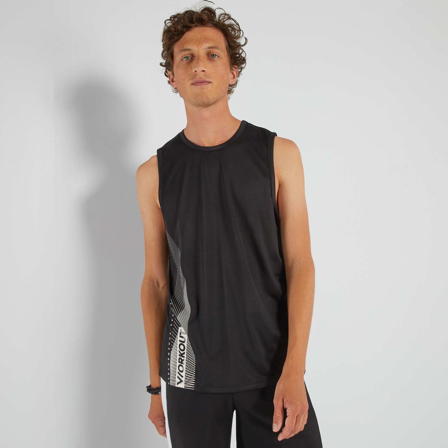 Sports vest top BLACK