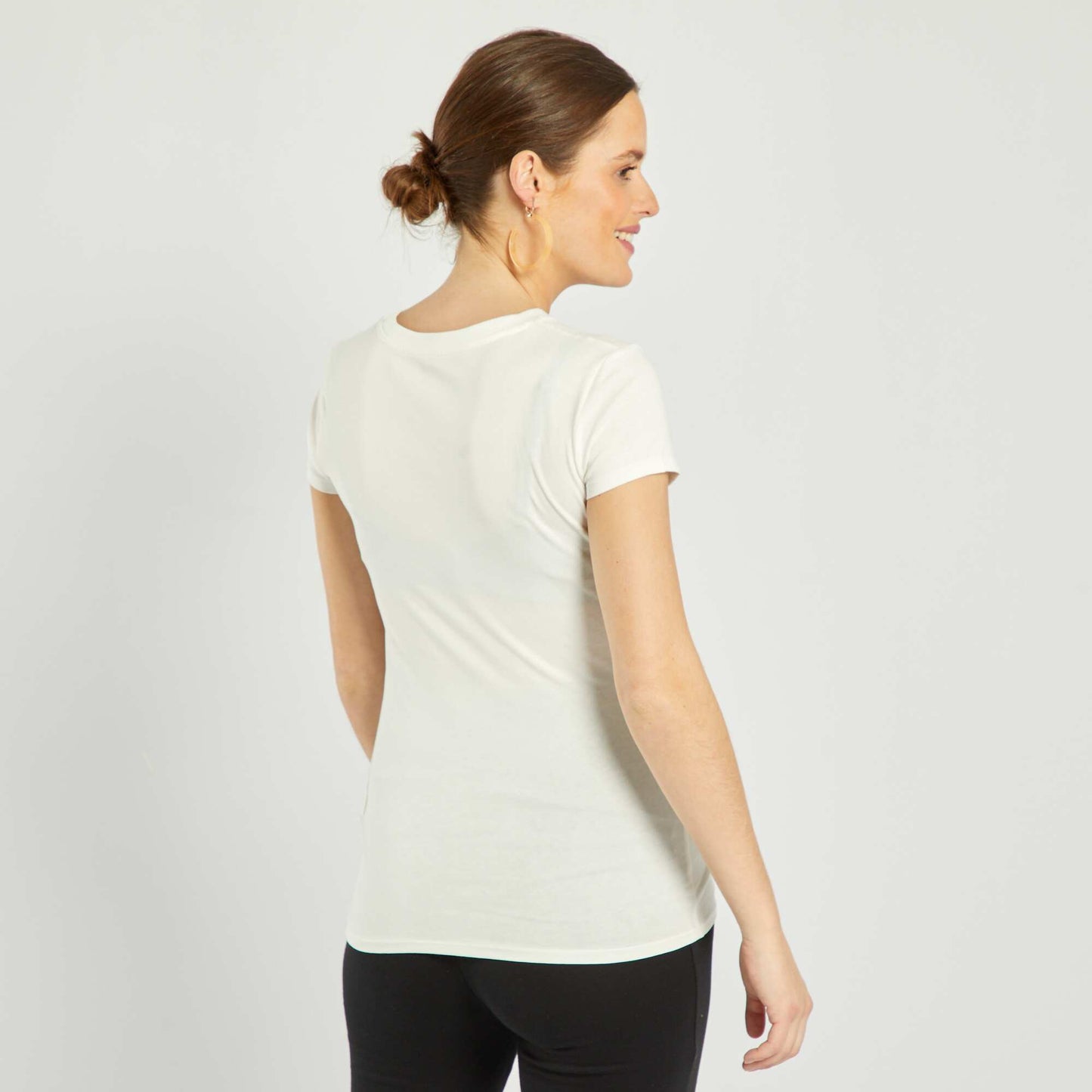 Straight cut maternity T-shirt WHITE