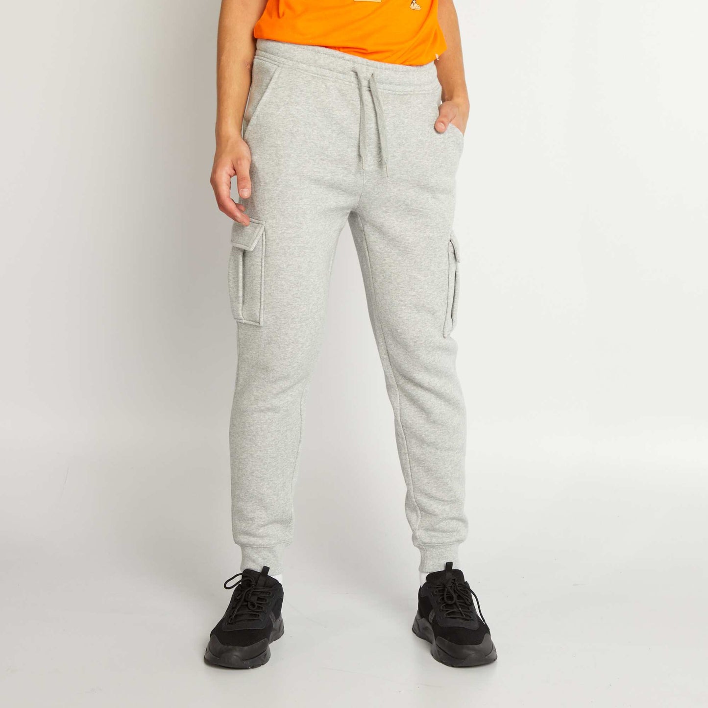 Sweatshirt fabric joggers GREY