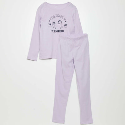 Long pyjama set - 2-piece set UNICORN
