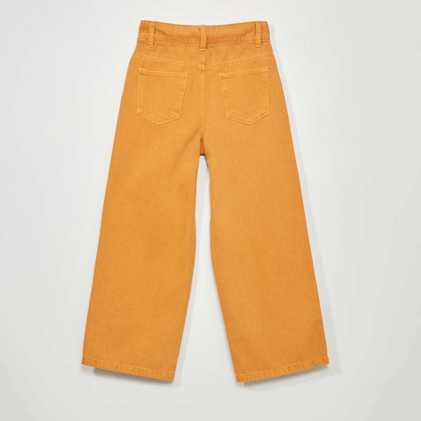 Wide-leg 5-pocket jeans YELLOW