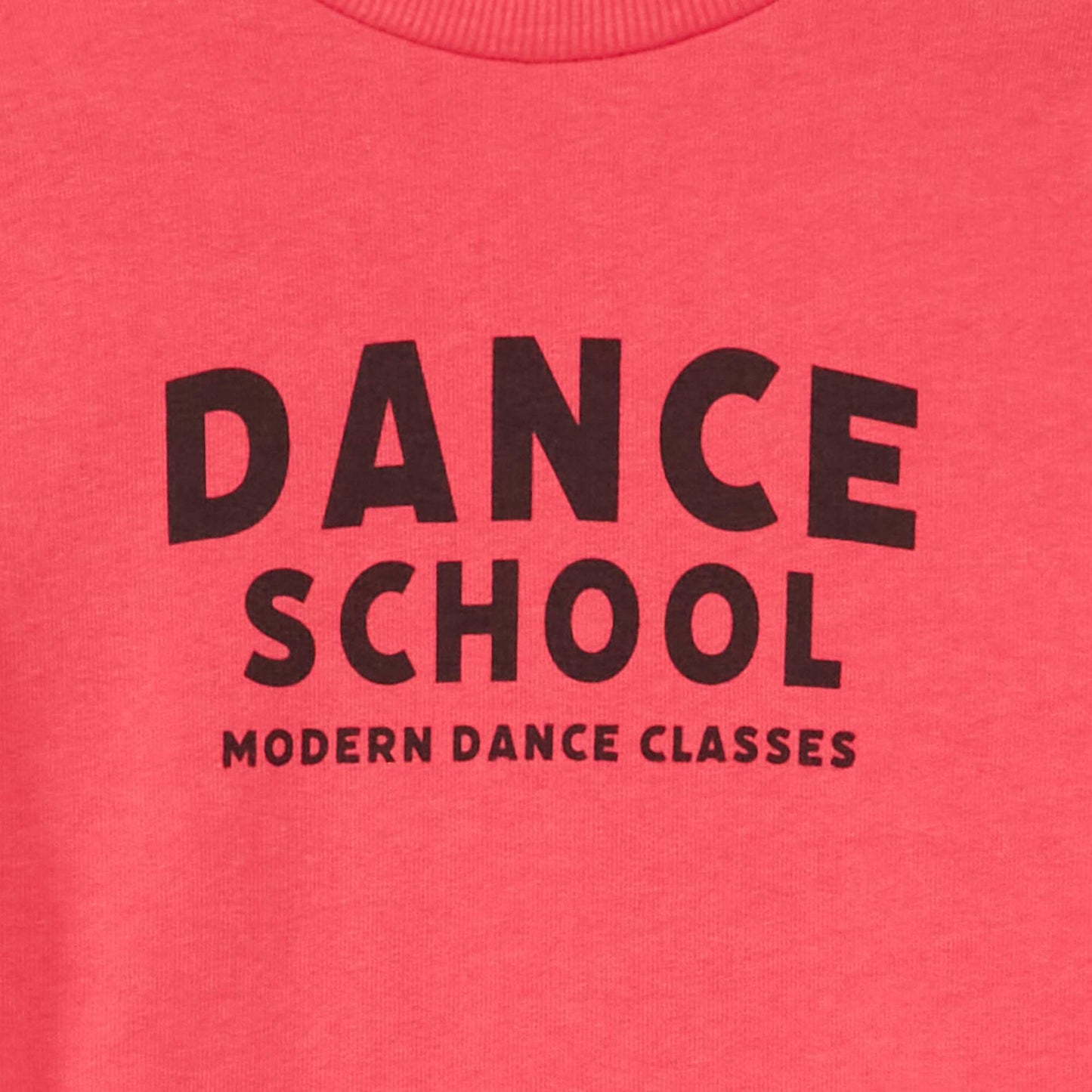 Sweatshirt with printed lettering Pink