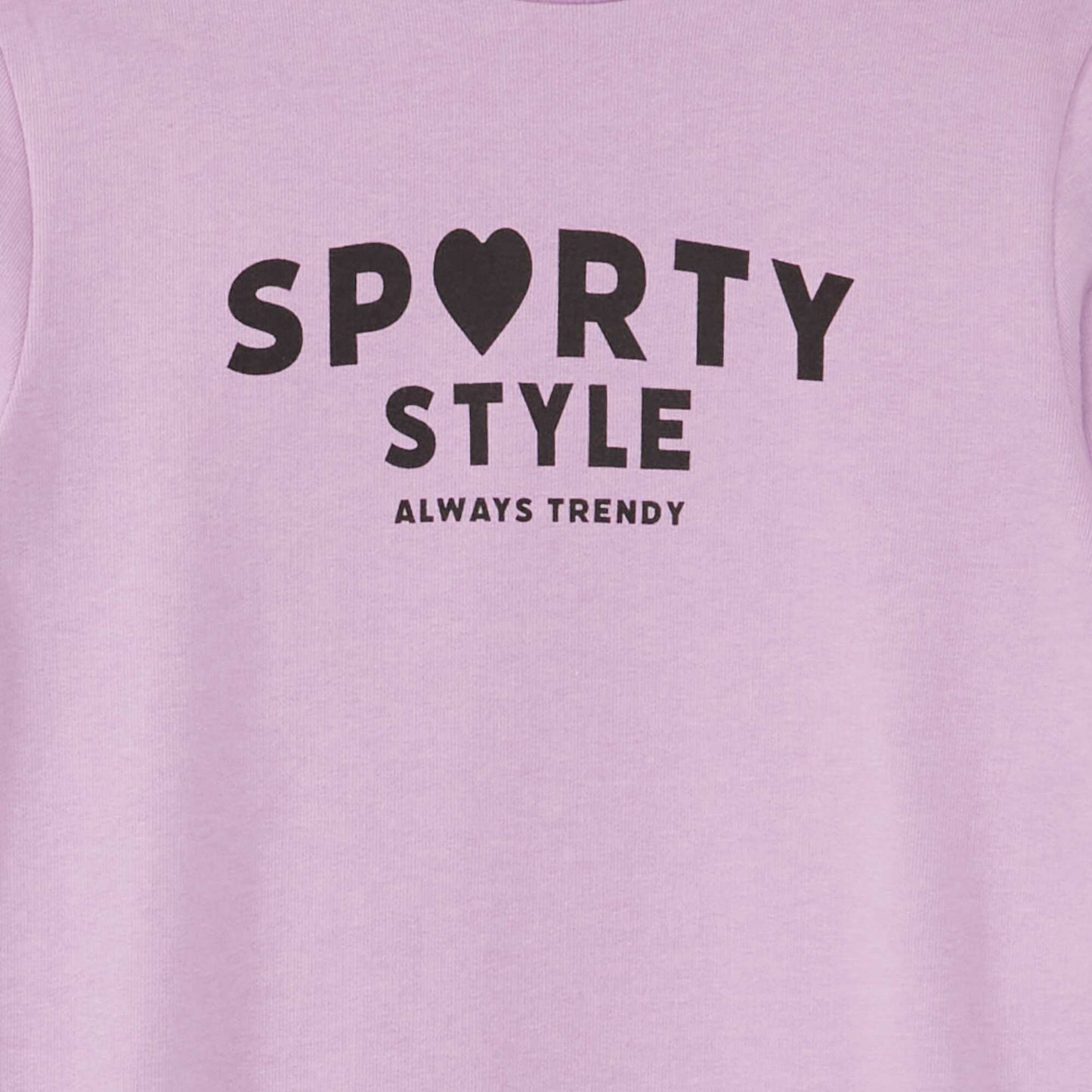 Sweatshirt with printed lettering Purple