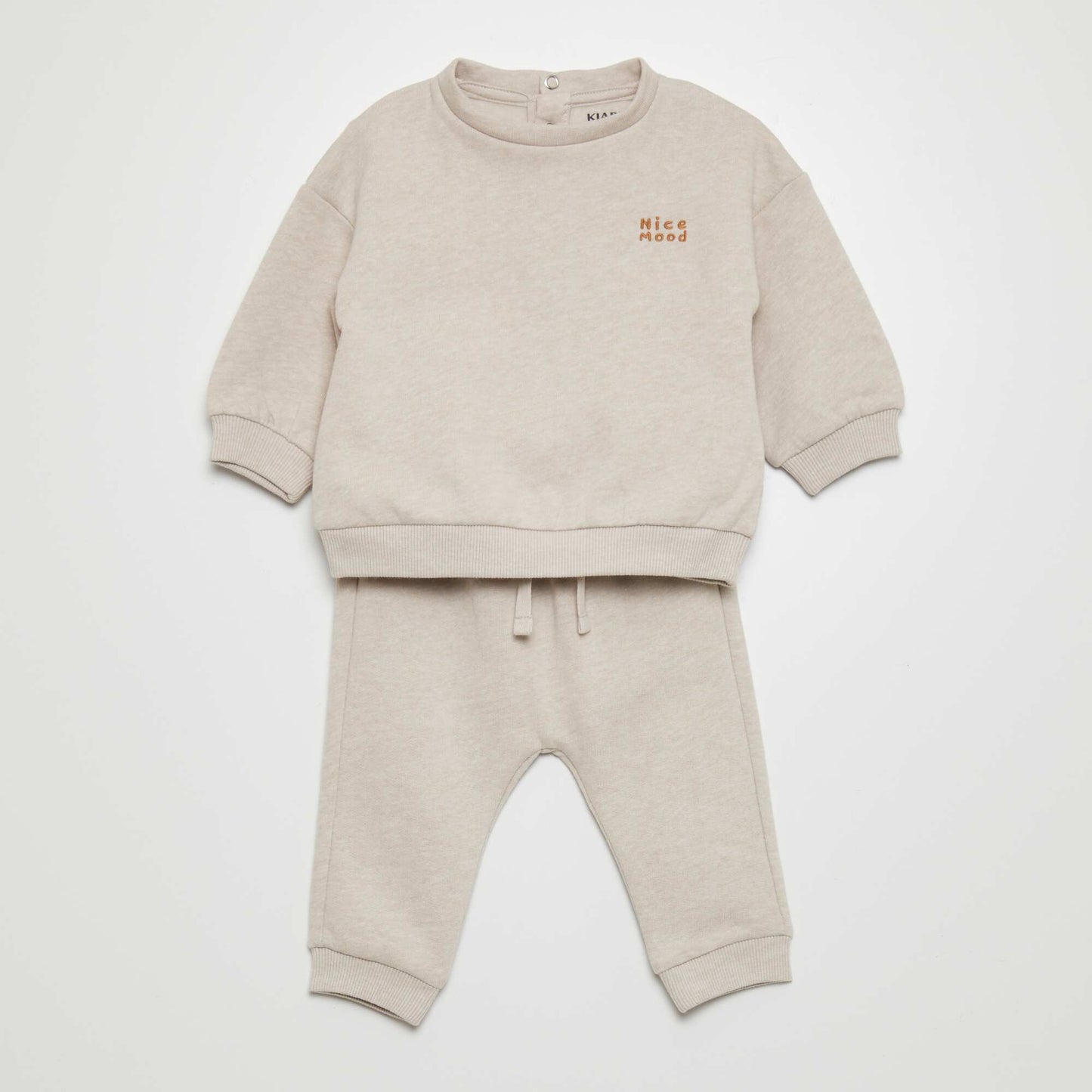 Sweatshirt and joggers set - 2-piece set BEIGE