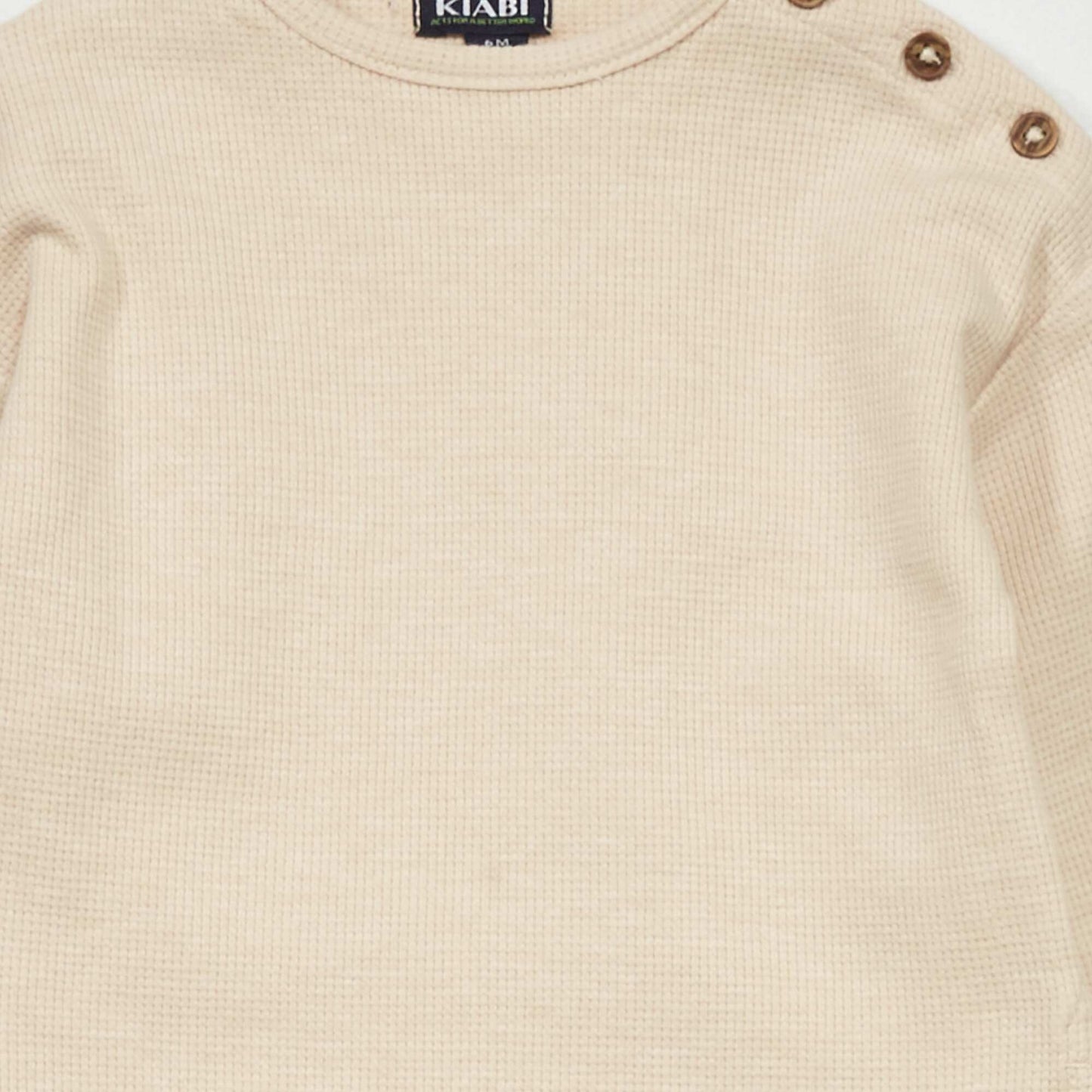 Waffle-knit set - Two-piece set BEIGE