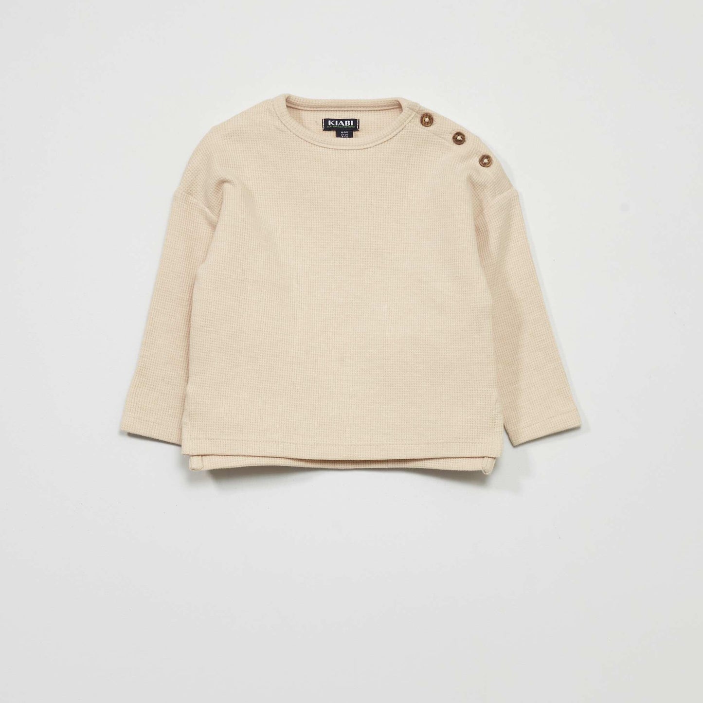 Waffle-knit set - Two-piece set BEIGE