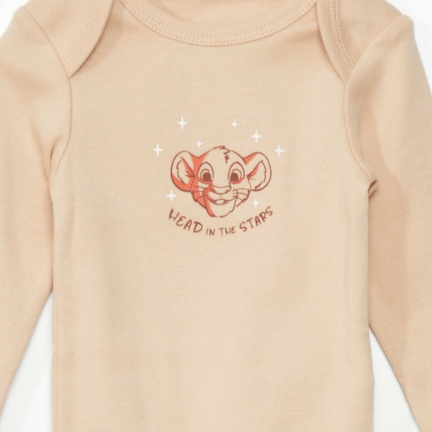 Simba pack of 1 velour sleepsuit + 1 cotton bodysuit simba